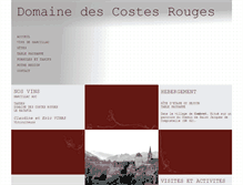 Tablet Screenshot of domaine-des-costes-rouges.fr
